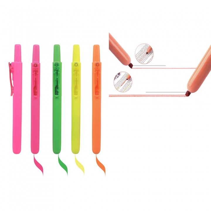 İnce Gövdeli Neon Promosyon Highlighter Kalem